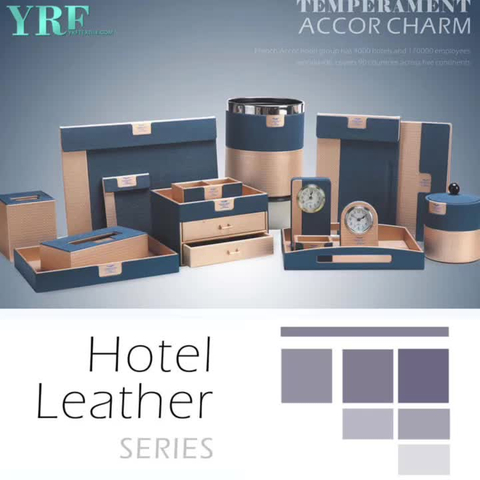 YRF op maat gemaakte handgemaakte hotelkamer lederen sets gastenkamer lederen producten