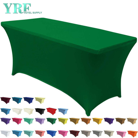 Rechthoekige Stretch Spandex Tafelhoezen Groen 4ft/48"L x 24"B x 30"H Polyester Voor Klaptafels