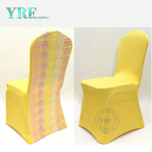 YRF Universal Goedkope Gold Yellow Wedding Chair Covers