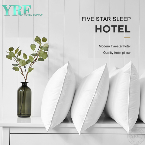 Chinese leverancier Comfortabele wasbare witte Poyester King Hotel-kussens