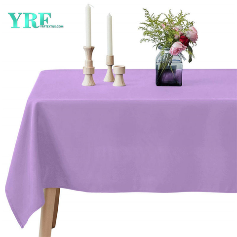 Langwerpig tafelkleed Pure lavendel 60x102 inch 100% polyester kreukvrij voor feestjes