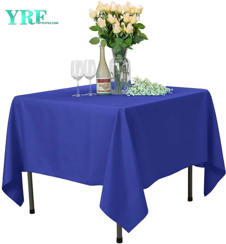 De vierkante Dekking van de Dinerlijst Koningsblauw 54x54 duim Zuiver 100% Polyester Kreukvrij voor Restaurant