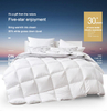 Quilts gemaakt in China Zacht en comfortabel Ultralicht 95% wit ganzendons 1200 draadtelling