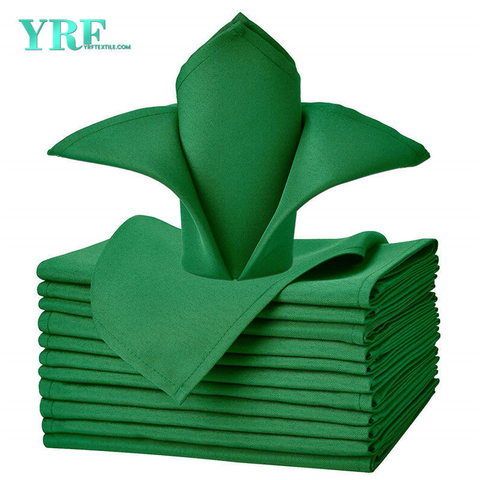 Servetten Doeken Groen 17x17" Inch Pure 100% Polyester Wasbaar en Herbruikbaar Voor Restaurant
