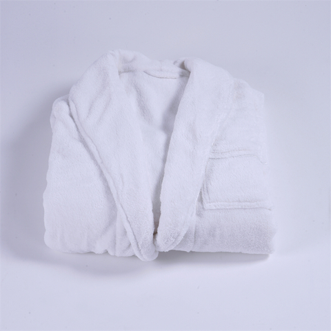50% korting op 100% linnen katoenen witte luxe badjas voor vier seizoenen