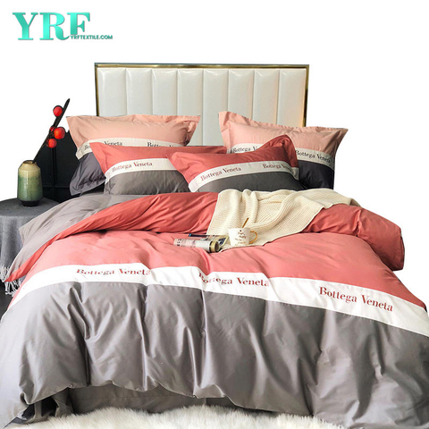 Modern Design 4-delig stikpatroon Home Textiel King Bed Comfortabel laken