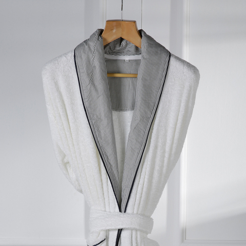 Universele maat gekamde katoenen kimono witte hotelbadjas handdoek voor verkoop: