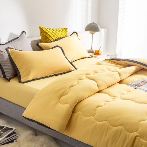 Appartement dekbedovertrek polyester mix duurzaam winter dik voor eenpersoonsbed